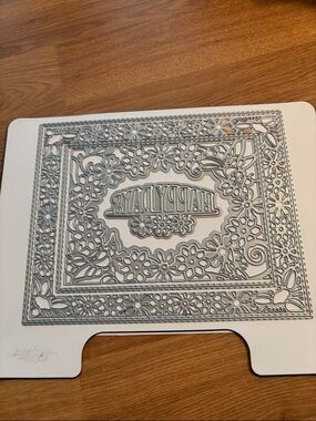 Intricate Floral 'Happy Days' Metal Die Cut